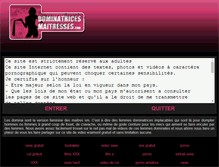 Tablet Screenshot of dominatrices-maitresses.com